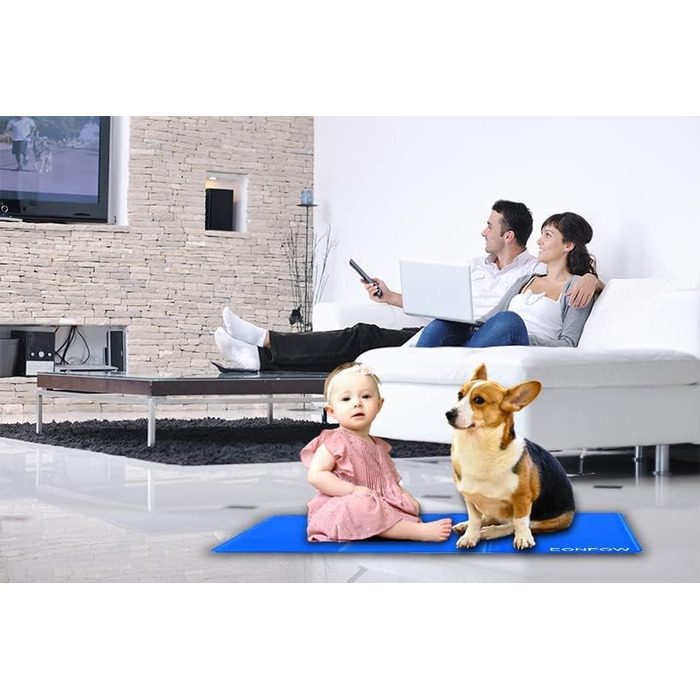 EONPOW Dog Cooling Mat, Cooling Mat for Dogs Pet Cooling Mat Non-Toxic Gel Self-Cooling Pad and Cat Cooling Pads XL(75*120cm)