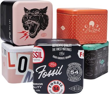 Годинник Fossil для чоловіків The Minimalist 3H, кварцовий механізм, 44 мм, срібляста сталева коробка та шкіряний ремінець, FS5439 (Дunkelgrau)