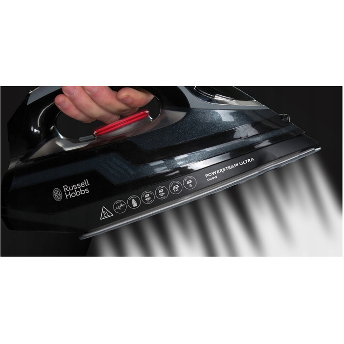 Потужна керамічна праска Russell Hobbs PowerSteamUltra 3100W Strażak