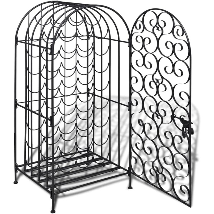 vidaXL Wine Rack 35 Bottles Metal Bottle Rack Bottle Stand Wine Cabinet