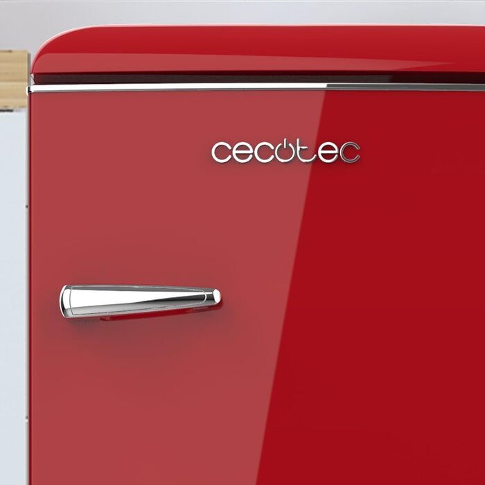 Міні-холодильник Cecotec Bolero CoolMarket TT Origin 110 Red 110л – ретро дизайн, клас E, LED-підсвітка