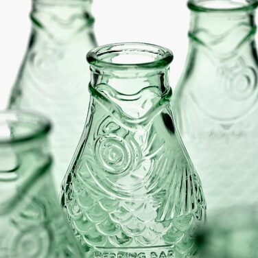 Glass Giraffe for Iced Tea without Lid | Fish & Fish Glasses | Wine Decanter 0.85 Liter | Clear Bottle for Hot and Cold Drinks like Coffee Carafe or Filtered Water | For the Beverage Refrigerator