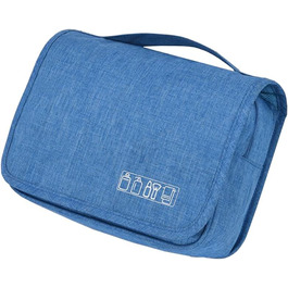 Сумка-органайзер для подорожей, сіра, з металевим гачком, з декількома відділеннями