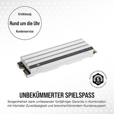 SSD Corsair MP600 Elite 4TB M.2 PCIe Gen4 x4 NVMe з кулером - для PS5 - до 7000 МБ/с