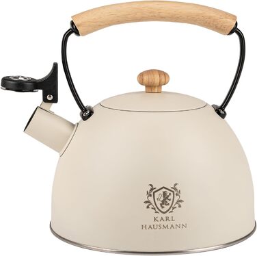 Індивідуальний чайник з нержавіючої сталі 2.5L з автоматичним свистком для індукційних, газових та електричних плит