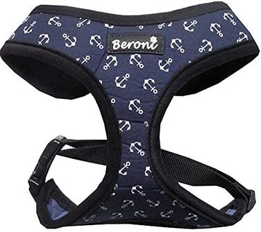 Шлейка для собак Softgeschirr, шлейка для грудей Anker Maritim, регульована, для відпочинку, літо (L (ОБ: 37-42см, Грудка: 47-63см)) (M)