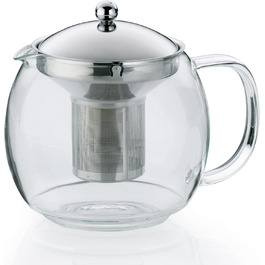 Kela 16922 Glass Teapot with Stainless Steel Infuser (1.5 L, Cylon)