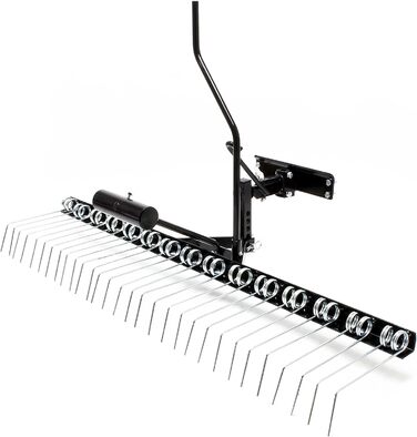 Wiltec Verticutters 120 cm for Riding Mowers, Lawn Aerator with Steel Springs for Lawn Tractors, Lawn Verticutters for Aerating Lawns and Removing Moss