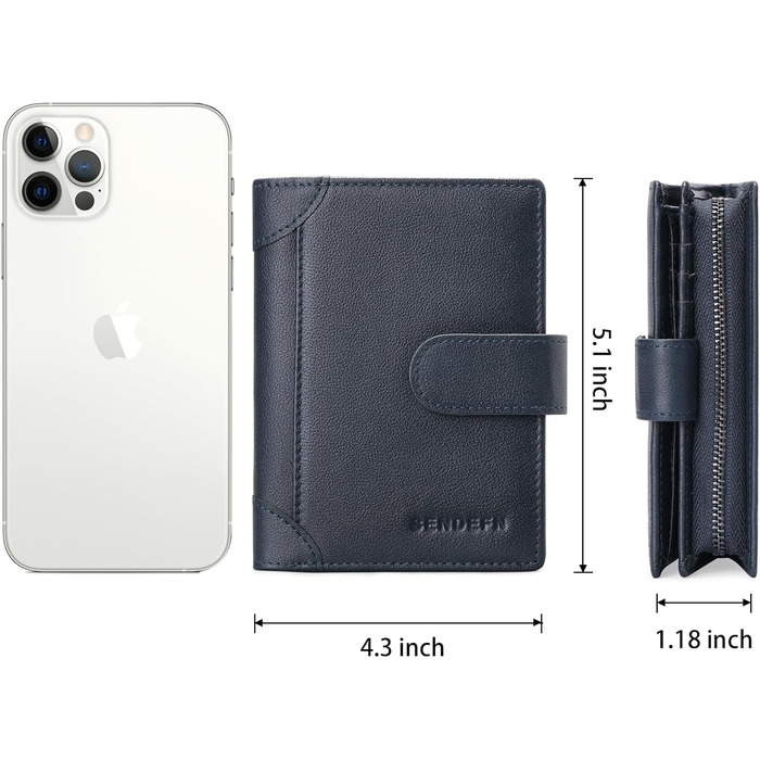 SENDEFN Wallet for Men RFID Protection Men's Wallet Leather Multifunctional Wallets, ID & Card Holders for Men