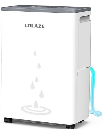 Електричний осушувач повітря COLAZE 20 л/24 год, для дому, підвалу, вітальні, 150 м³ (50 м²), тихий, для квартири