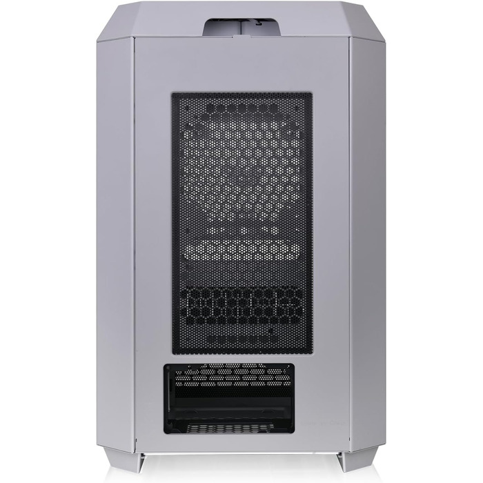 Thermaltake The Tower 300 Bumblebee: Корпус ПК Micro Tower (Micro-ATX/mini-ITX) з вертикальним дизайном та 3 скляними панелями | 2x140мм вентилятори PWM | Підтримка радіатора до 420мм