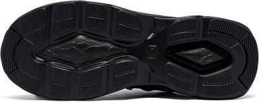 Черевики безпеки LARNMERN для чоловіків: зручні робочі черевики з металевим носком, дихаючі, легкі, антипрокольні, модні. Розміри 36-50 EU (44.5 EU, чорний)