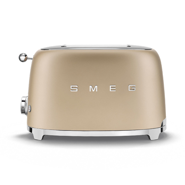 Тостер Smeg TSF01CHMEU, жовтий/золотистий, 950 Вт