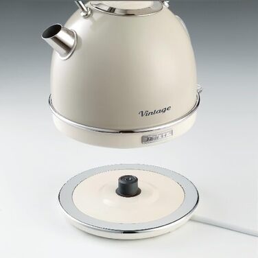 Ariete Vintage Electric Kettle - 1.7L, 2000W - Green/Beige
