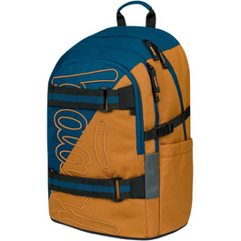 Шкільний рюкзак Baagl для хлопчиків та дівчаток - рюкзак на скейтборді з відділенням для ноутбука та нагрудним ременем (Duo)