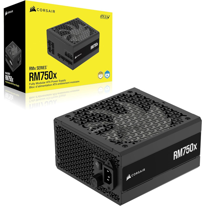 Блок живлення Corsair RM850x (2024) 850W ATX 3.1 PCIe 5.1, повністю модульний, низький рівень шуму, чорний