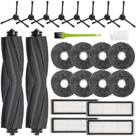 Запчастини для Dreame X30 Ultra, L10s Ultra Gen2, L40 Ultra, Mova E30 Ultra: комплект аксесуарів (2 основні щітки, 4 фільтри, 4 мікрофібри, 4 бічні щітки, 4 пилозбірники) сумісні з L10s Pro/L10s Plus