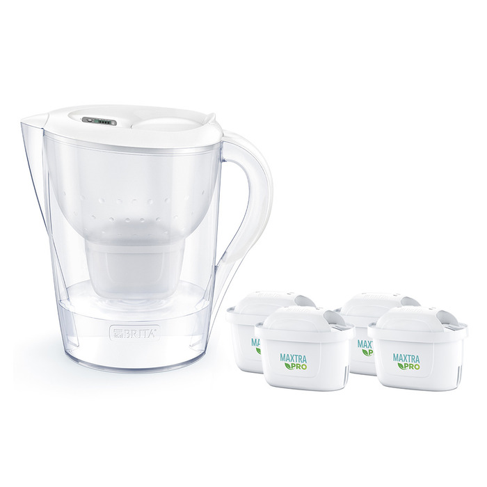 Фільтр-кувшин Brita Marella XL 3,5 л, білий (4 змінні картриджі у комплекті)