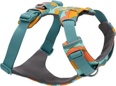 Шлейка для собак Ruffwear Front Range, регульована, з відбиваючими елементами, комфортна, для прогулянок та бігу, 2 точки кріплення, Spring Mountains M