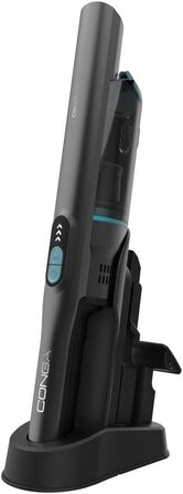 Ручний пилосос Cecotec Conga Rockstar: 210 Вт, цифровий, 20 кПа, до 40 хв роботи, 2 режими, насадки 2в1, для меблів та матраців, сірий (Micro+ Clean&Car)