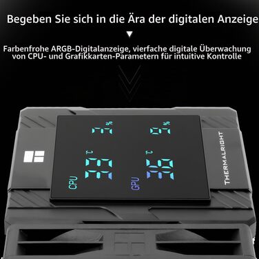 Кулер для процесора Thermalright Peerless Assassin 120 Digital ARGB White — двовежевий повітряний охолоджувач з цифровим дисплеєм для AM4/AM5, Intel LGA1851/1700/1200