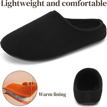 Тапочки жіночі Mishansha, зимові, теплі, коралові, з велюру, чорні, 39 EU