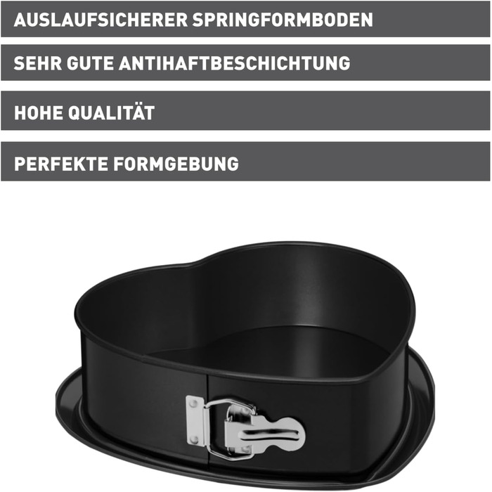 Форма для випічки Kaiser Inspiration Серце 25x26x7 см, роз'ємна, антипригарна, для рівномірного запікання