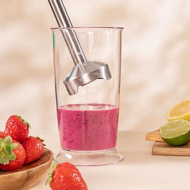 Блендер Cecotec Stabmixer Power RetroGreen 1200MAX Cream&Crush: 1200 Вт, CrossBlades, 2 швидкості, набір аксесуарів, кришка від бризок