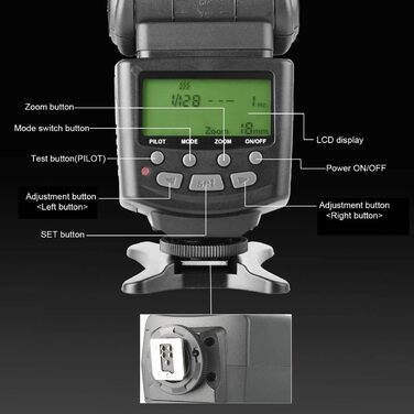 Meike MK430 E-TTL спалах для Canon EOS DSLR: 70D, 77D, 80D, T7i, T6i, T6s, T6, T5i, T5, T4i, T3i, SL2 та інші
