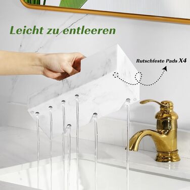 Тримач для зубних щіток Luxspire з 5 відсіками: органайзер для електричних зубних щіток, сімейний тримач, велика місткість, для зубної пасти та бритв