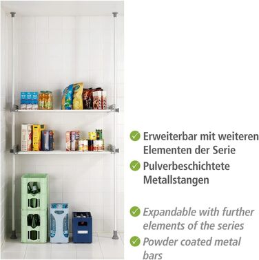 WENKO Telescopic System Hercules - adjustable organization system, wardrobe system (Twin)