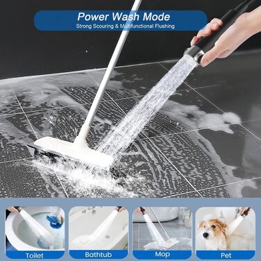 Фільтрована душова лійка з високим тиском, ручна, з шлангом, 4 режими, економія води, стоп-функція, для жорсткої води, видаляє хлор та бактерії (DY-001, чорний)