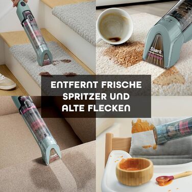 Shark StainForce: портативний бездротовий видалення плям та запахів для килимів та меблів (HX100EUCP)