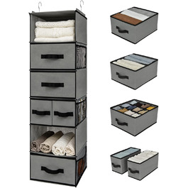 Органайзер для шафи GRANNY SAYS, сірий, з висувними ящиками, настінний, 1 шт.