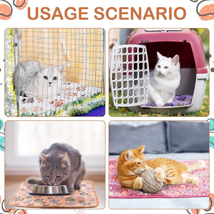 М'яка ковдра для морських свинок Namalu: водонепроникна, з флісу, 60 x 40 см, для собак та інших дрібних тварин