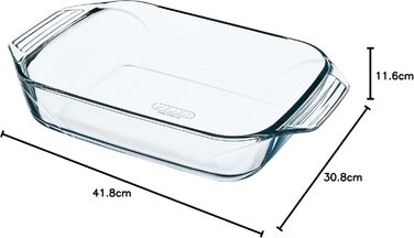 Набір з 3 жароміцних форм Pyrex із боросилікатного скла