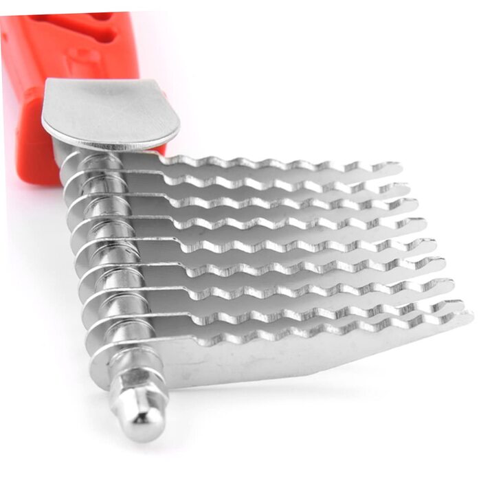 Набір гребінців для грумінгу тварин POPETPOP (3 шт.) - гребінець для вичісування шерсті котів та собак, середній, червоний