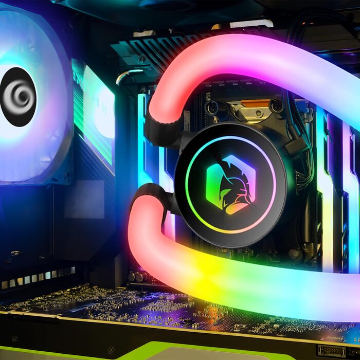 Система водяного охолодження EMPIRE GAMING Guardian G-V20 AIO для ПК - 240 мм, ARGB, Intel/AMD