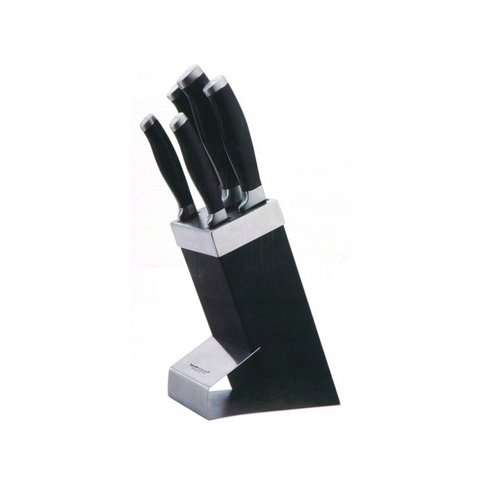 Набір ножів у підставці Ambition Granite, 6 предметів, чорний