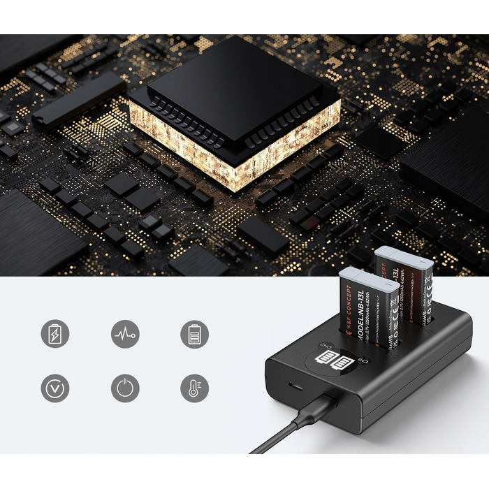 Зарядний пристрій та 2 акумулятори для Canon G5X G7X G9X SX620HS 720 730 740