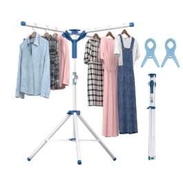 Висувний розкладний сушильник для білизни - стійка для сушіння, кемпінгова, компактна, для балкона, дому та вулиці