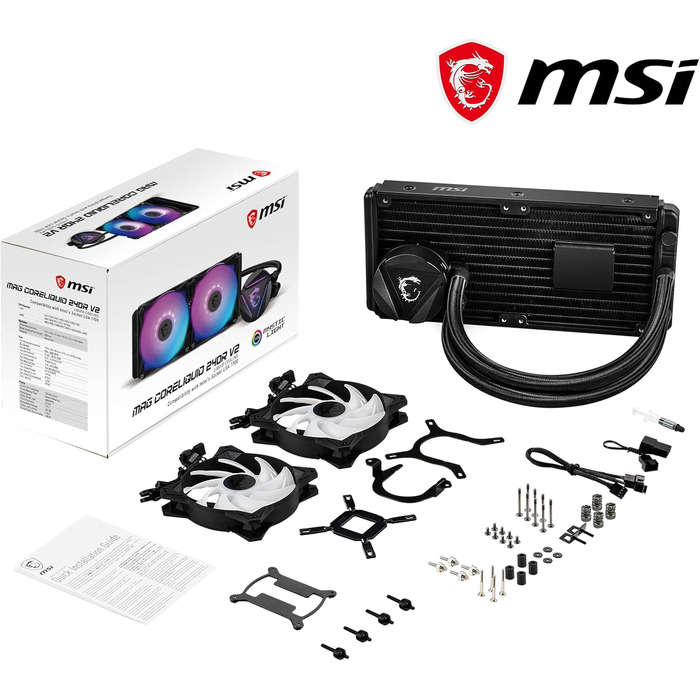 MSI MAG CoreLiquid R V2 AIO: Система водяного охолодження CPU з RGB підсвічуванням (240 мм)