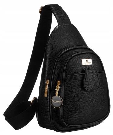 Сумка-месенджер Peterson PTN SSY-1-F19 BLACK, чорна