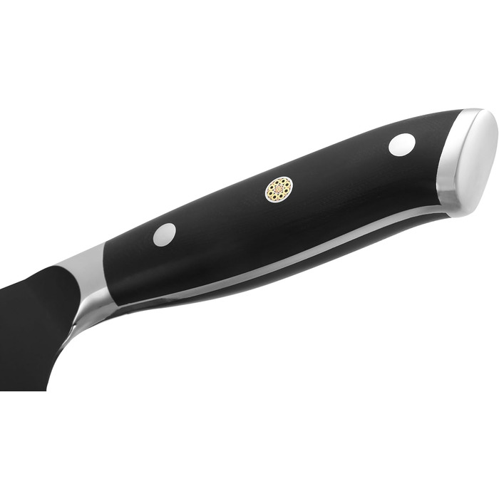 Набір кухонних ножів Wakoli Titanium Noir (3 шт.) з титанового покриття, 17 см, з нержавіючої сталі, G10 ручка. Ідеально для овочів, фруктів, зелені та хліба. У подарунковій коробці.