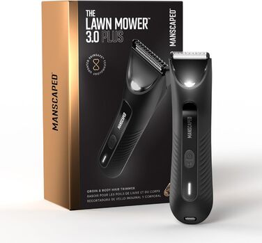 MANSCAPED® The Lawn Mower® 3.0 Plus Listen & Body Hair Trimmer - Updated SkinSafe® Trimmer Blade, Waterproof Wet/Dry Grooming, USB-C Rechargeable, Wireless Ball Razor for Men