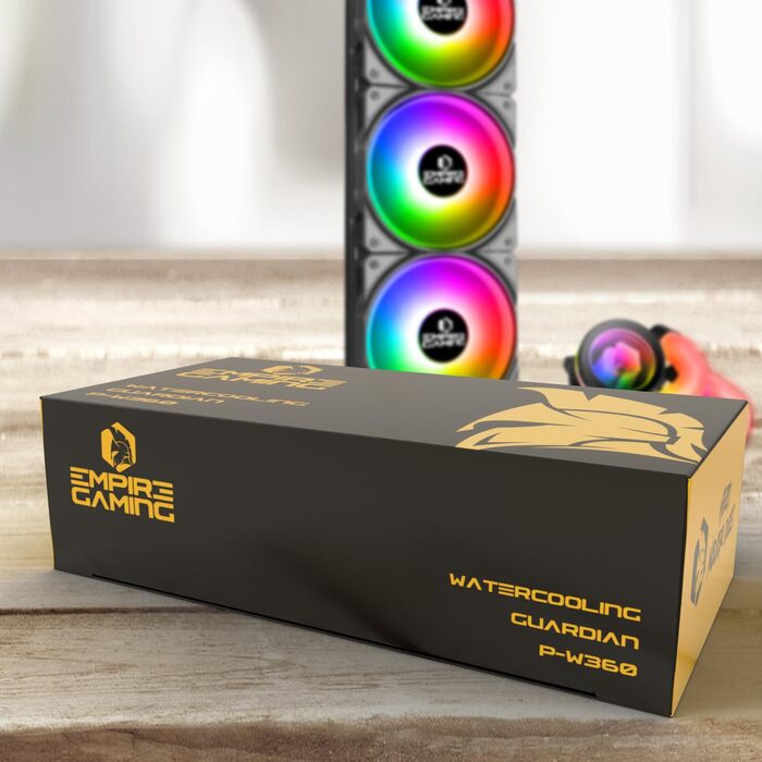 Система водяного охолодження EMPIRE GAMING Guardian G-V20 AIO для ПК – 240 мм, RGB, сумісна з Intel та AMD