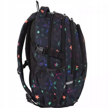 Багатовідсінковий шкільний рюкзак CoolPack, червоний, багатоколірний, 29 л