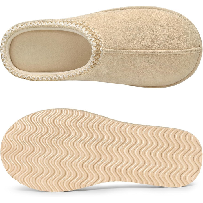 Унісекс капці Litfun з ефектом пам'яті (Memory Foam), теплі домашні та вуличні тапочки, колір абрикосовий, розмір 37 EU