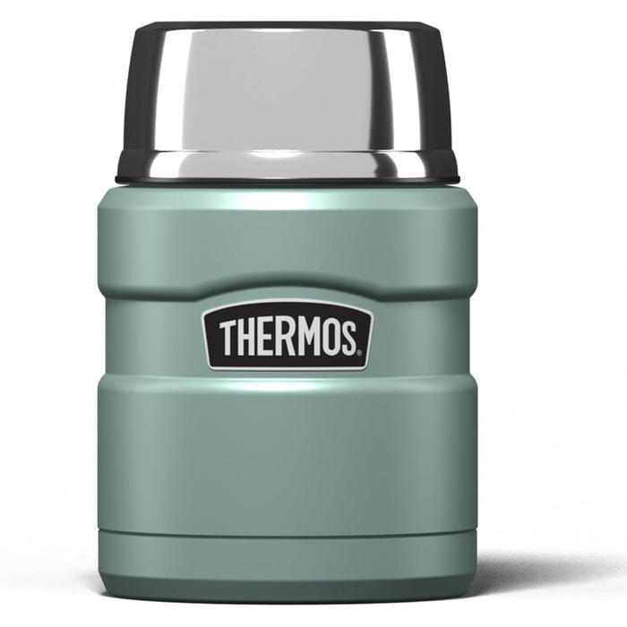 Термос зі сталі нержавіючої King, 470 мл, для їжі, класичний дизайн, колір Duck Egg