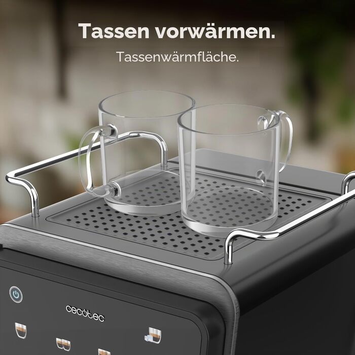 Кавомашина еспресо Cecotec Power Espresso Touch ColdBrew Latte 1350W 20 Бар з молочником та сенсорним дисплеєм